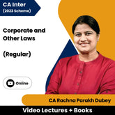 CA Inter Corporate & Other Laws (Regular) Video Lectures by CA Rachna Parakh Dubey (Online)